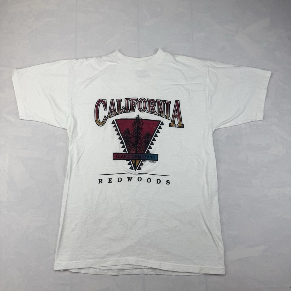 Glyn Hill Dry Goods Vintage California Redwoods Single Stitch T-Shirt USA L